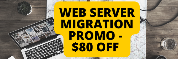 Web server migration - $80 off promotion